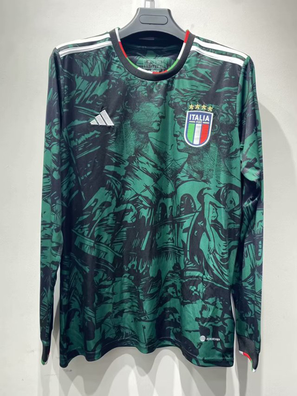 AAA Quality Italy 23/24 Special Dark Green Long Soccer Jersey
